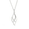 Sterling Silver Interlocking Leaf Pendant and Chain