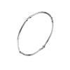 Curteis Silver Round Twist Bangle