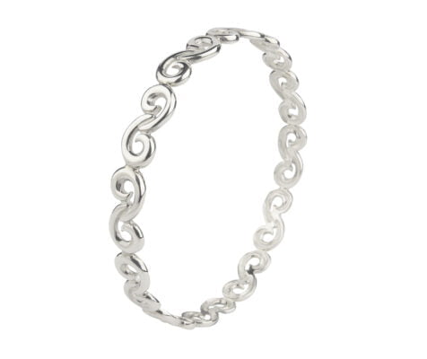 Curteis Silver Torque Bangle