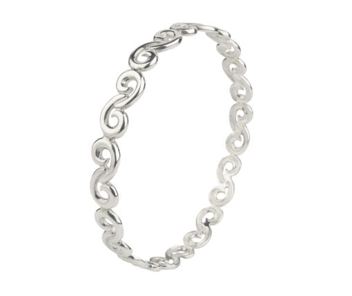 Curteis Silver Torque Bangle
