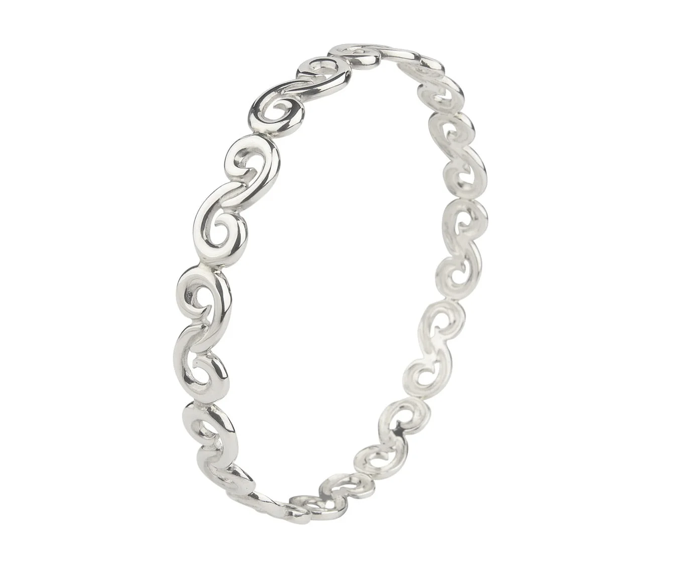 Curteis Silver Torque Bangle