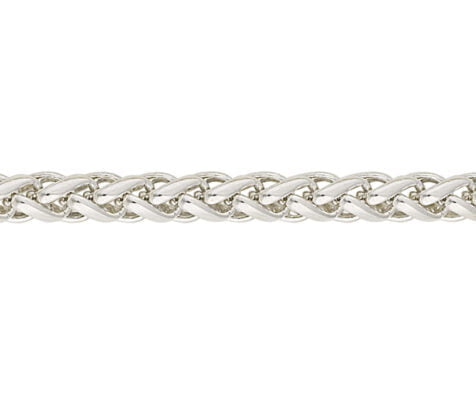 Curteis Sterling Silver Braided Curb 3 Chain