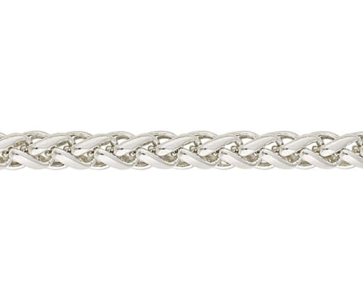 Curteis Sterling Silver Braided Curb 3 Chain