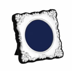Sterling Silver 2 Inch Diameter Scalloped Traditional Photograph Frame - Carrs Silver