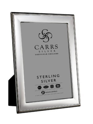 Sterling Silver Bead Berkeley Photograph Frame - Carrs Silver