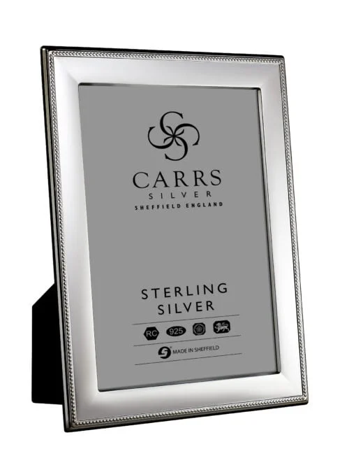 Sterling Silver Bead Berkeley Photograph Frame - Carrs Silver