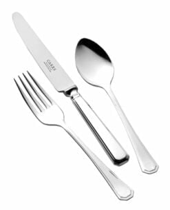 Silver Plated Grecian Childs Cutlery Set from Carrs Silver