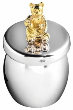 Sterling Silver Bear Honey Jar Keepsake Box by Carrs Silver