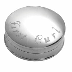 Sterling Silver My First Curl Keepsake Box from Carrs Silver