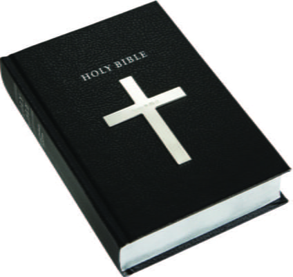 Sterling Silver Leather Cross Bible in Black Carrs Silver