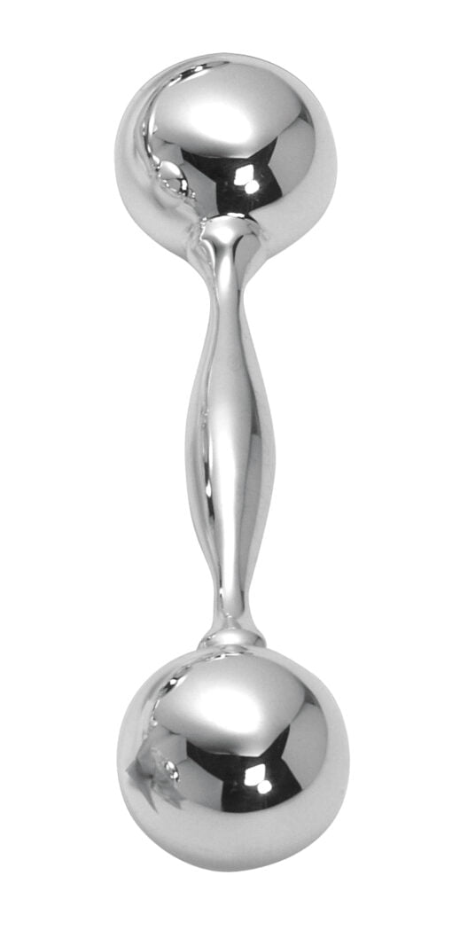 Sterling Silver Double Ended Babys Rattle from Carrs Silver