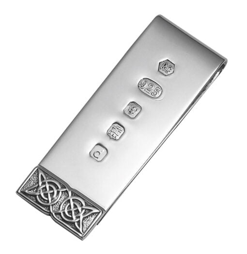 Sterling Silver Celtic Narrow Money Clip from Carrs Silver