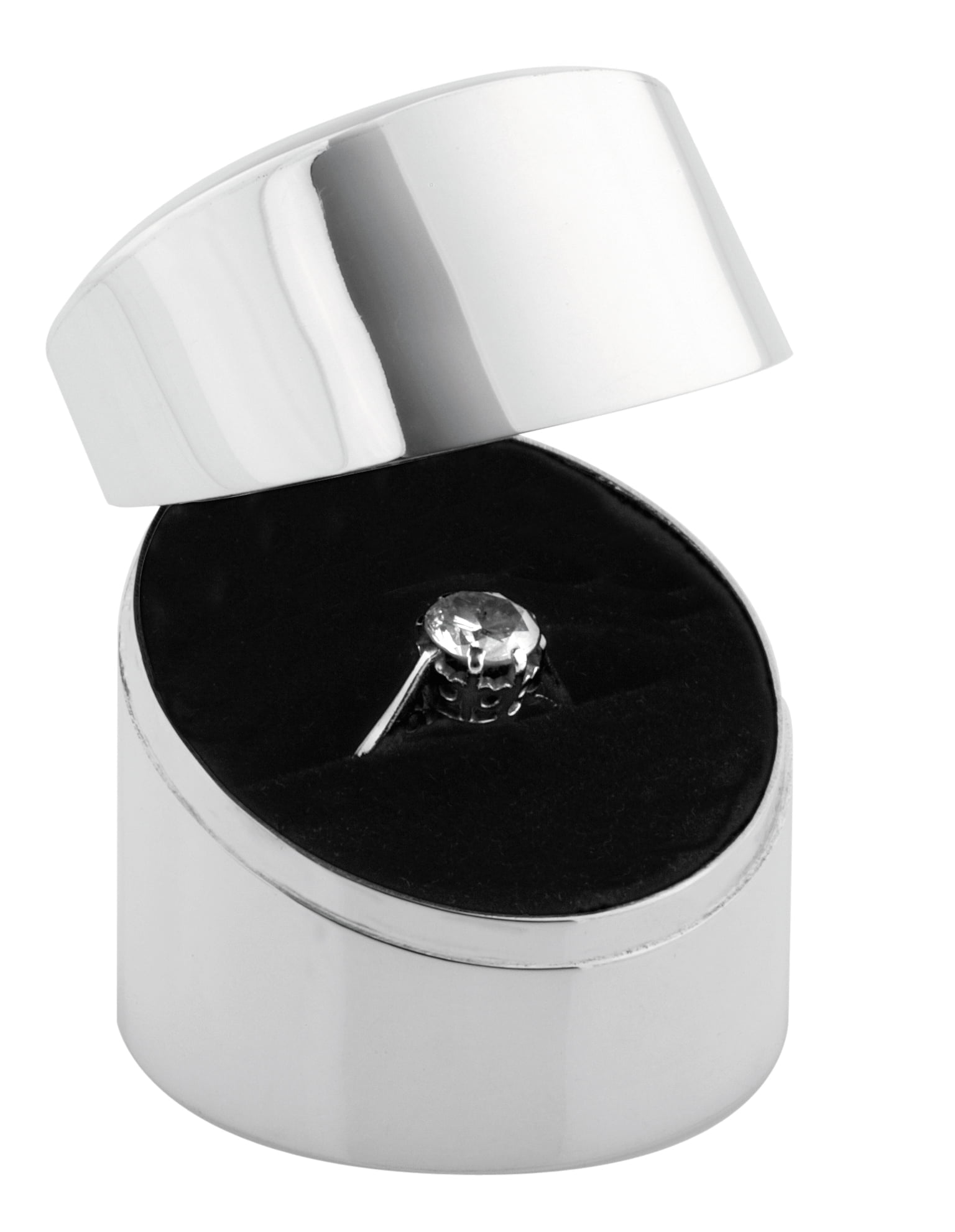 Sterling Silver Oval Shaped Ring Box from Carrs Silver