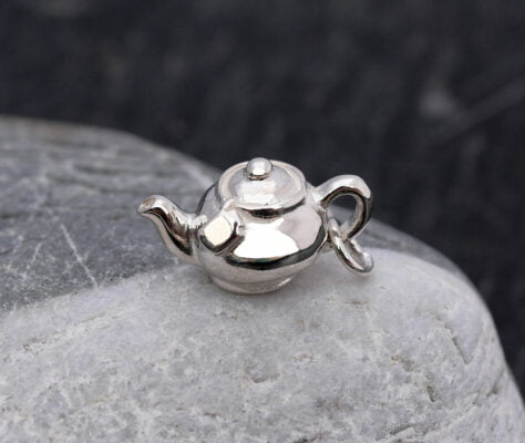 silver teapot pendant