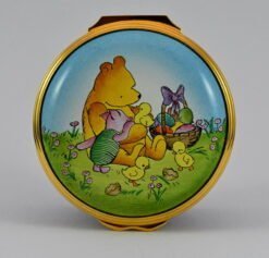 Winnie The Pooh and Piglet at Easter Enamel Box