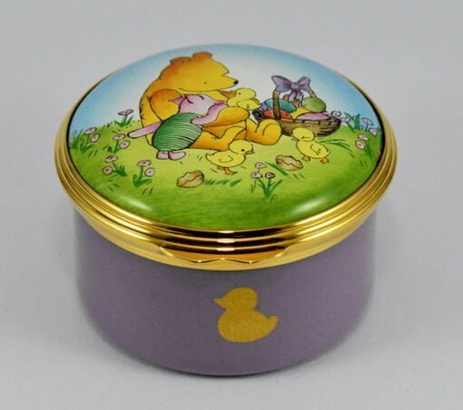 Winnie The Pooh and Piglet at Easter Enamel Box - Image 3
