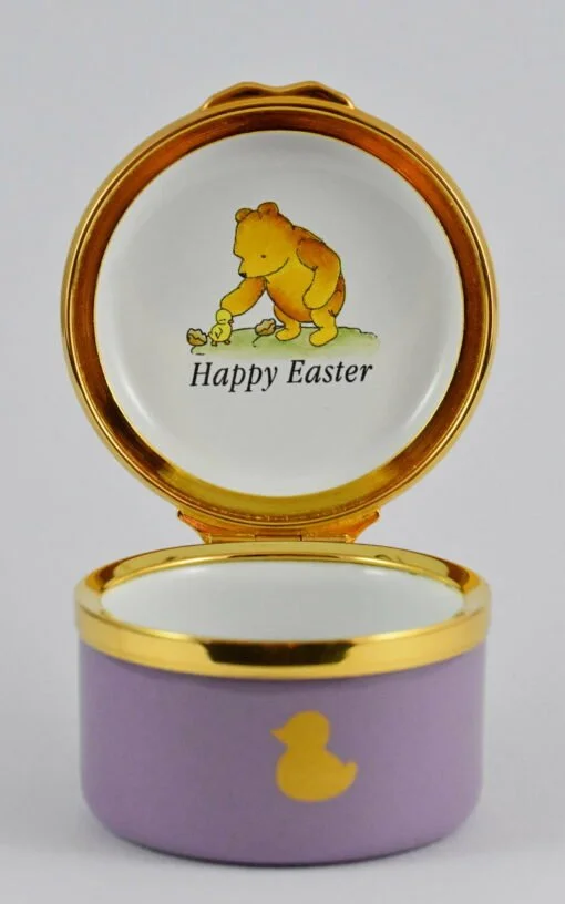 Winnie The Pooh and Piglet at Easter Enamel Box - Image 2