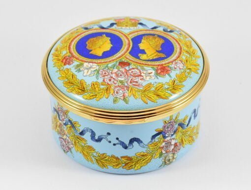 Halcyon Days The Queens 80th Birthday Enamel Box - Image 2