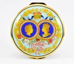 Halcyon Days The Queens 80th Birthday Enamel Box