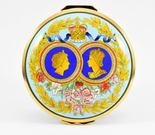 Halcyon Days The Queens 80th Birthday Enamel Box