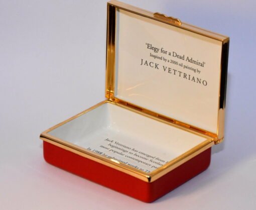 Halcyon Days Jack Vettriano Elegy For A Dead Admiral Enamel Box - Image 5
