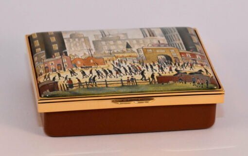Halcyon Days Lowry Coming From The Mill Enamel Box - Image 3