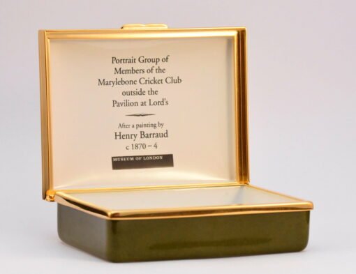 Halcyon Days Lords Marylbone Cricket Club Enamel Box - Image 3