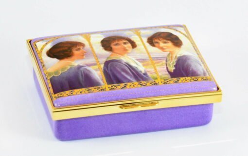 Halcyon Days Queen Elizabeth The Queen Mother Limited Edition Self Portrait Enamel Box - Image 2