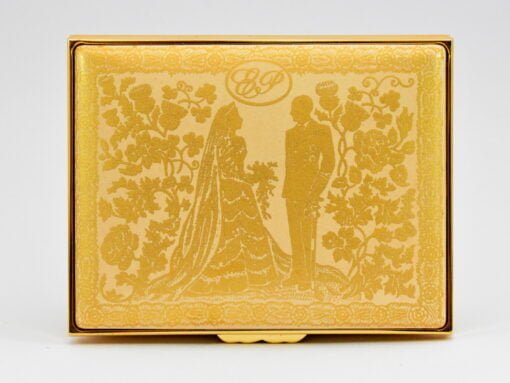 Diamond Wedding Anniversary Of Queen Elizabeth II And Prince Philip Limited Edition Enamel Box from Halcyon Days
