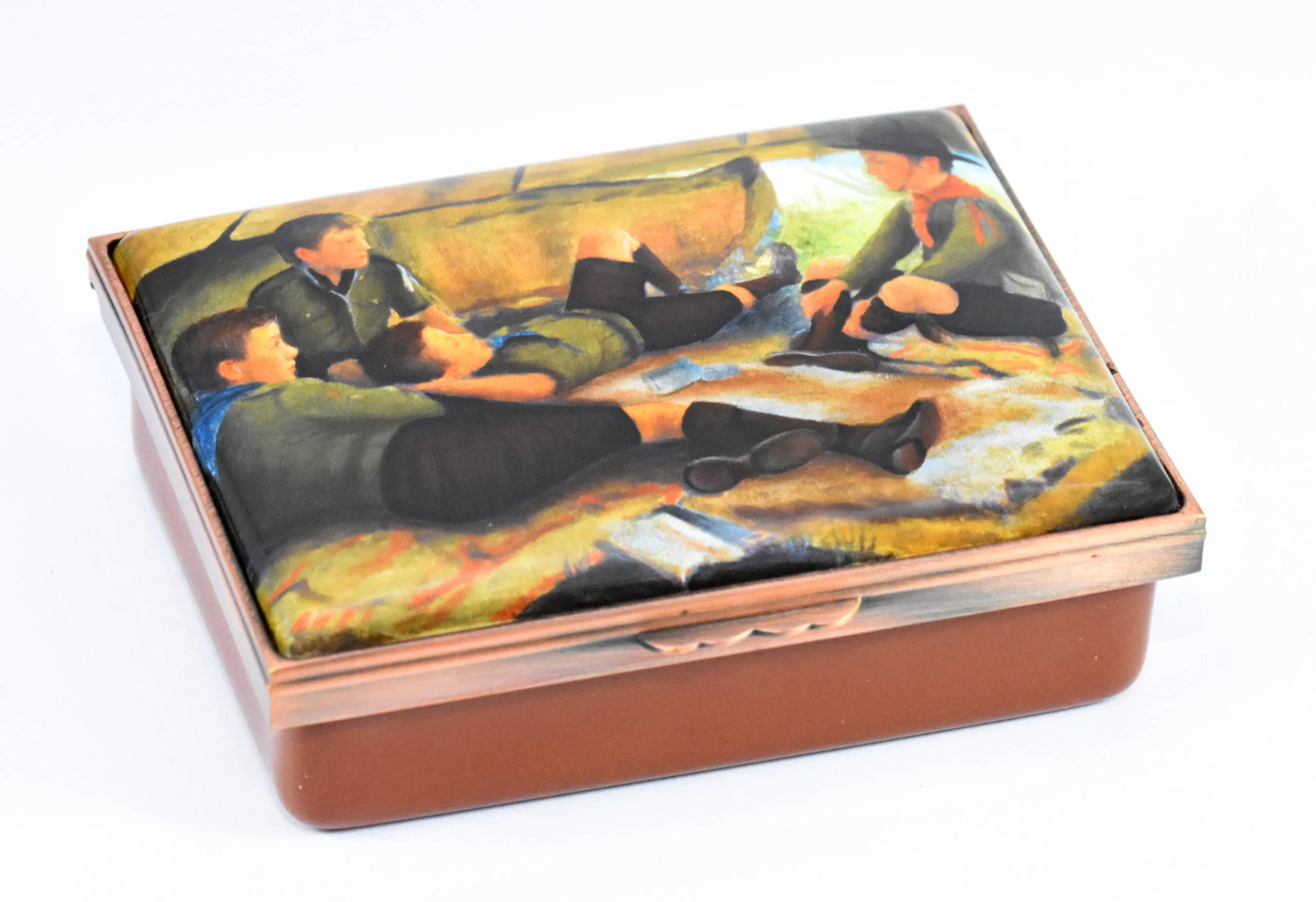 Halcyon Days A Century Of Scouting A Ripping Yarn Enamel Box - Image 5
