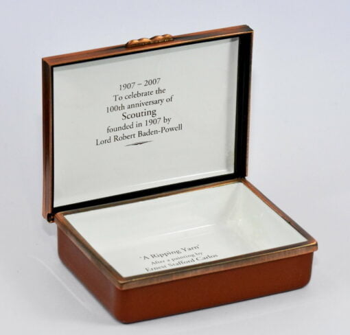 Halcyon Days A Century Of Scouting A Ripping Yarn Enamel Box - Image 4