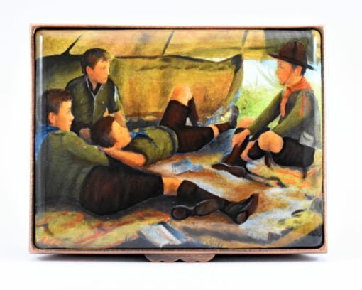 Halcyon Days A Century Of Scouting A Ripping Yarn Enamel Box
