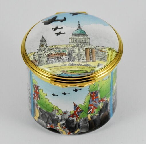 Halcyon Days Limited Edition VE Day Enamel Box