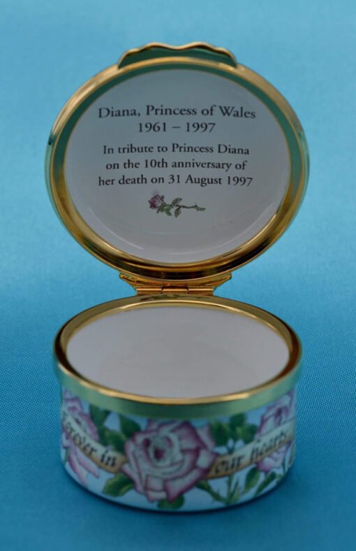 Halcyon Days Diana Princess Of Wales Forever In Our Hearts Enamel Box - Image 7