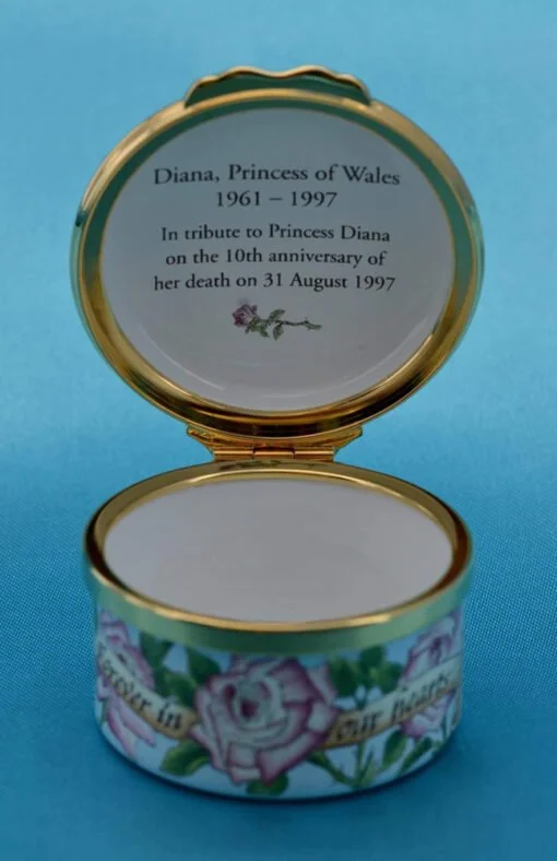 Halcyon Days Diana Princess Of Wales Forever In Our Hearts Enamel Box - Image 7