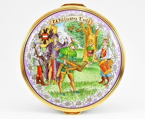 Halcyon Days William Tell Musical Enamel Box
