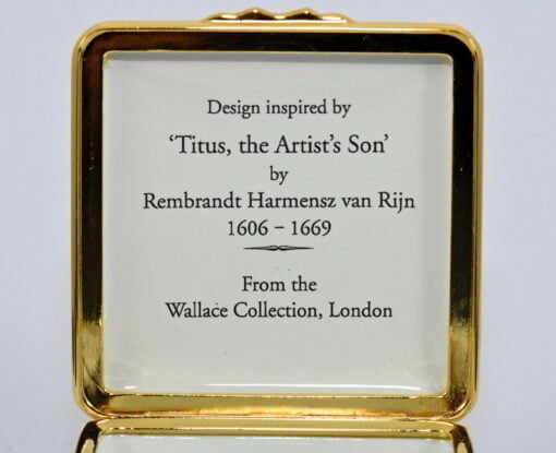 Halcyon Days Rembrandt Enamel Box - Image 2