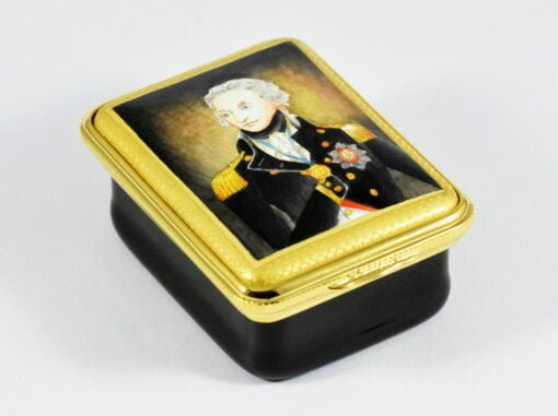 Halcyon Days Vice Admiral Lord Nelson Portrait Enamel Box - Image 2