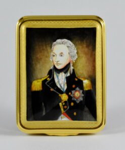 Halcyon Days Vice Admiral Lord Nelson Portrait Enamel Box