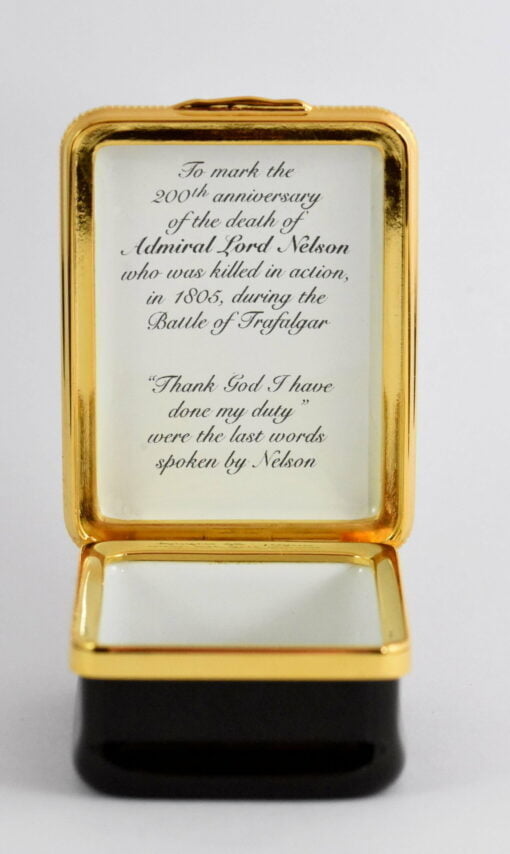 Halcyon Days Vice Admiral Lord Nelson Portrait Enamel Box - Image 4