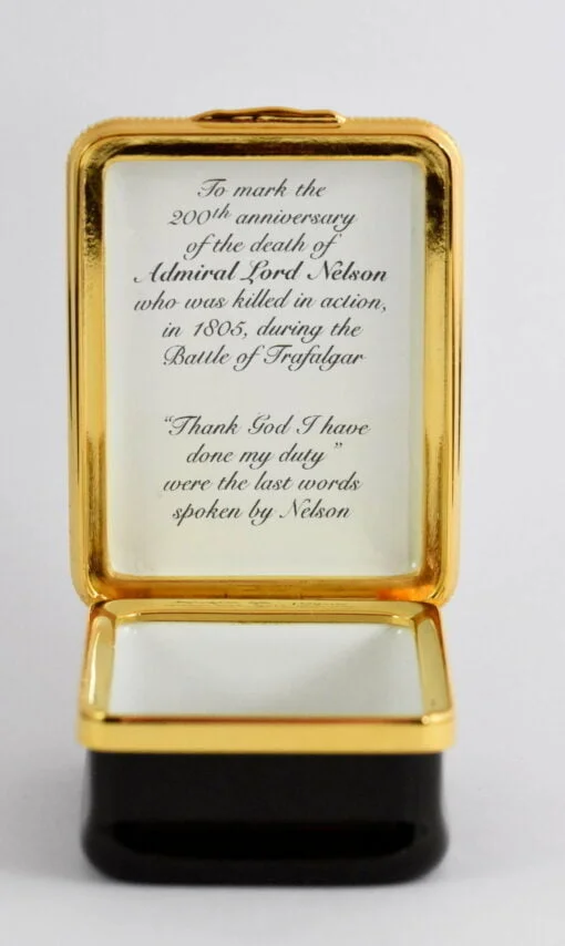 Halcyon Days Vice Admiral Lord Nelson Portrait Enamel Box - Image 4