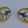 Halcyon Days Angler Going Fishing Enamel Cufflinks