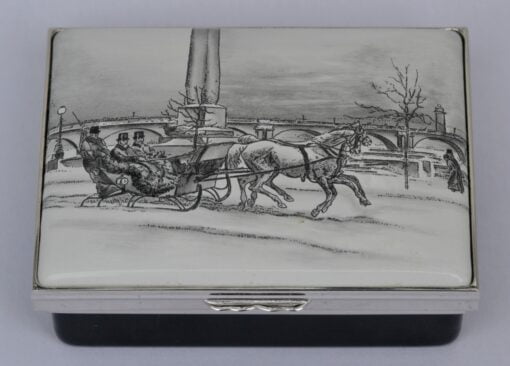 Halcyon Days Prince of Wales on the Embankment Enamel Box