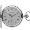 Chrome Plated Mechanical Half Hunter Pocket Watch by Jean Pierre