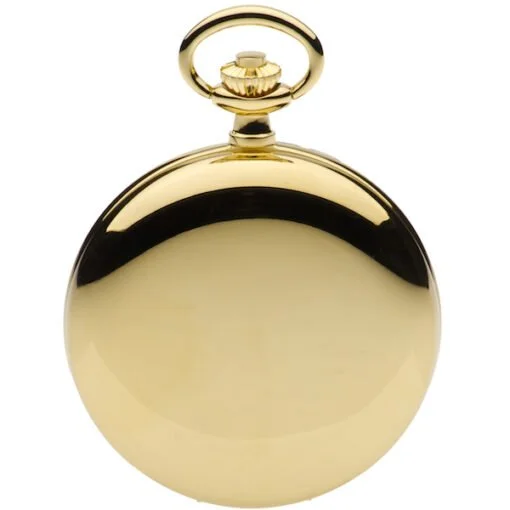 Gold Plated Mechanical Full Hunter Pocket Watch by Jean Pierre - Image 2