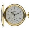 Gold Plated Half Hunter Mechanical Pocket Watch by Jean Pierre