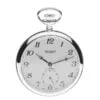 Sterling Silver Open Face Mechanical Pocket Watch by Jean Pierre