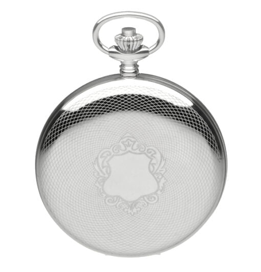 Sterling Silver Twin Lid Skeleton Mechanical Pocket Watch by Jean Pierre - Image 2