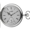 Sterling Silver Full Hunter Mechanical Pocket Watch by Jean Pierre