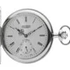Sterling Silver Full Hunter Mechanical Pocket Watch by Jean Pierre